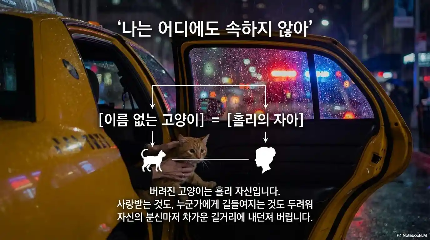 홀리의 자아는 이름 없는 고양이와 같음