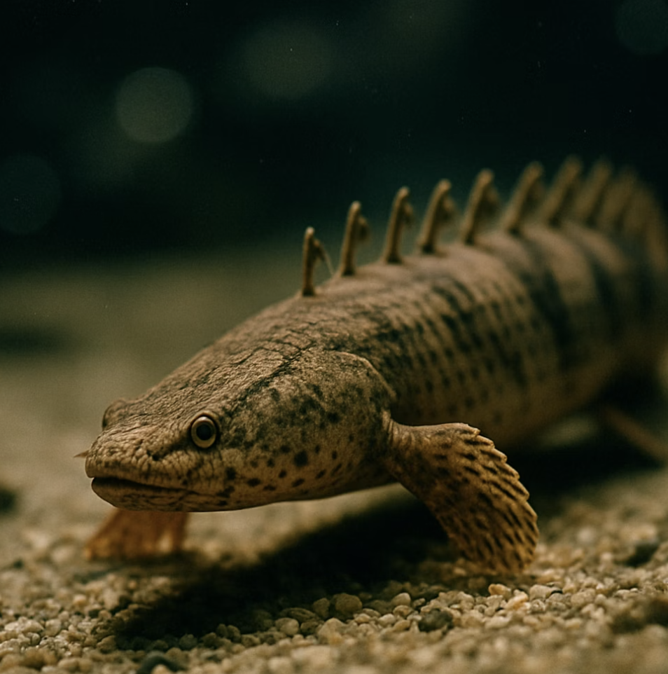 물속을 걷는 작은 용&amp;#44; 폴립테루스