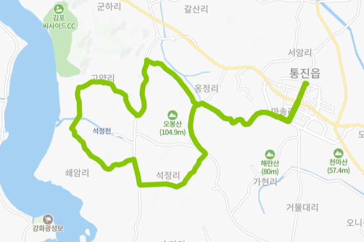 김포-77-1(오전)번-버스-노선-지도