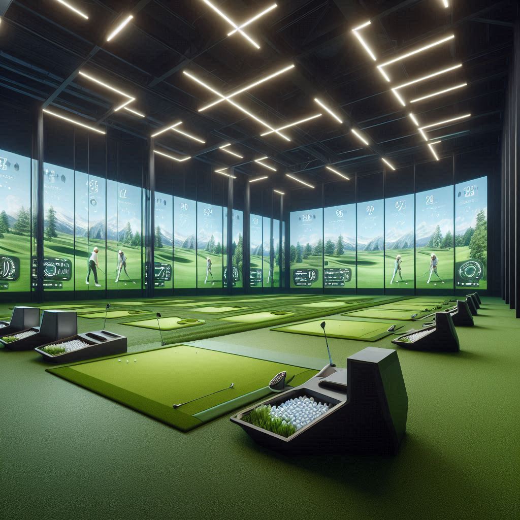 실내골프연습장 배경