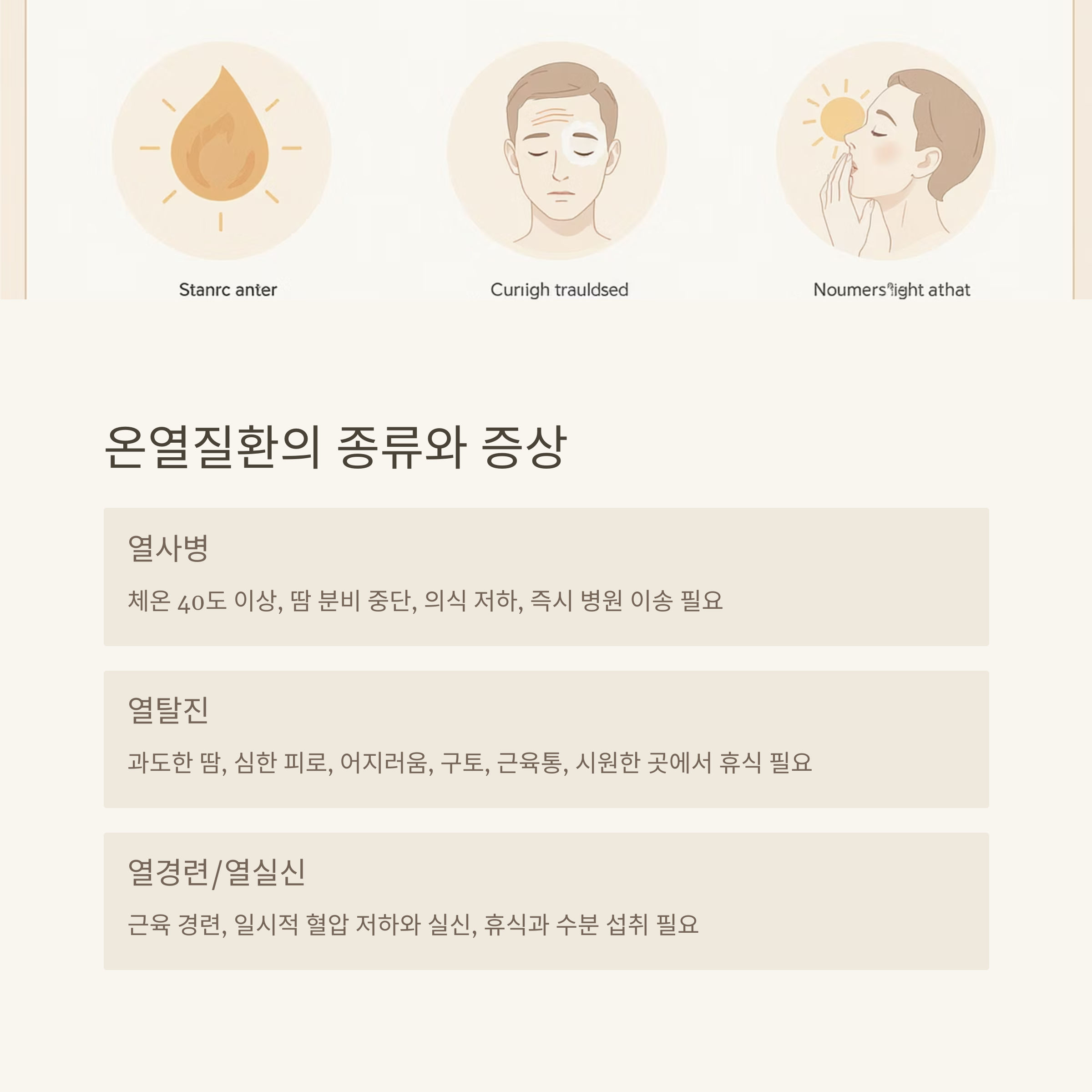 폭염 대비 건강 수칙