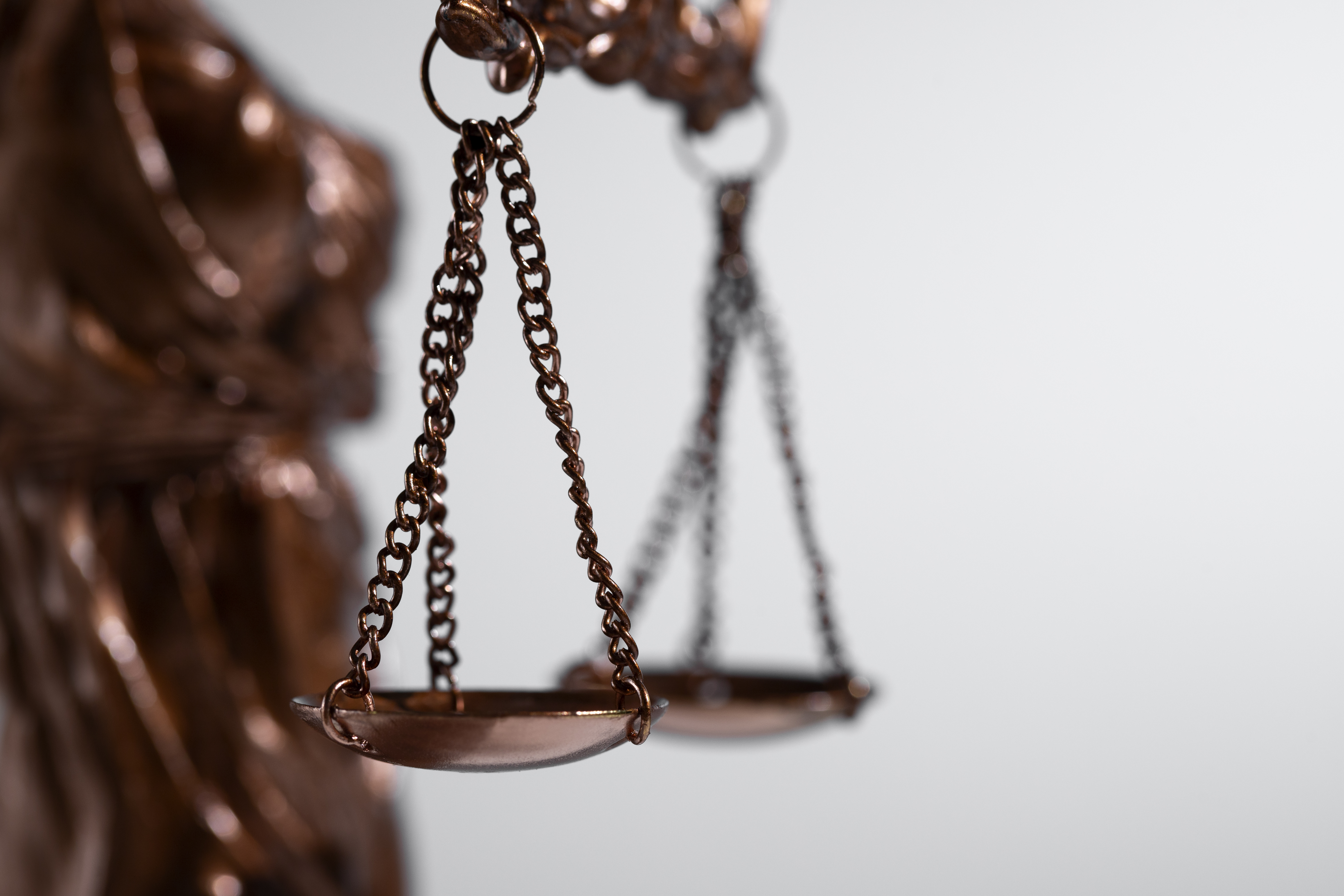 Still life with the scales of justice