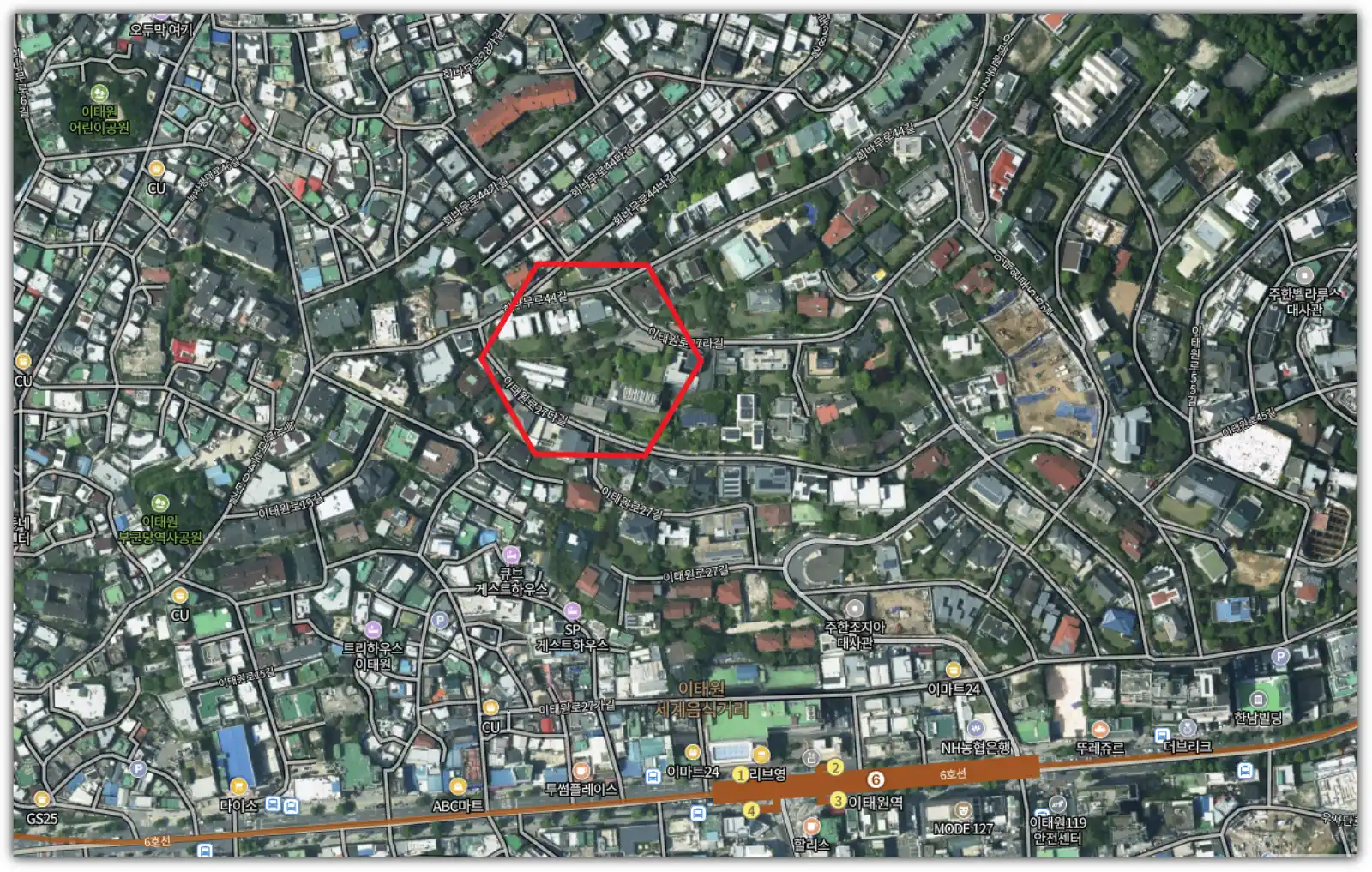 고 이건희 회장 이태원 단독 주택 위치