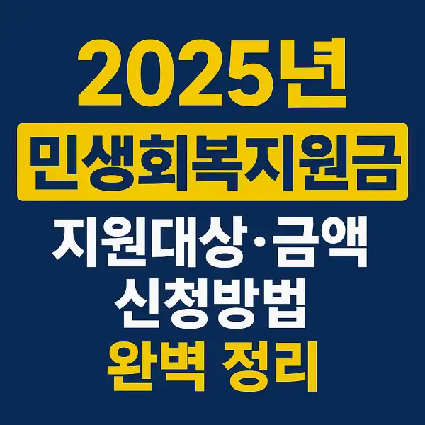 2025년 민생회복지원금