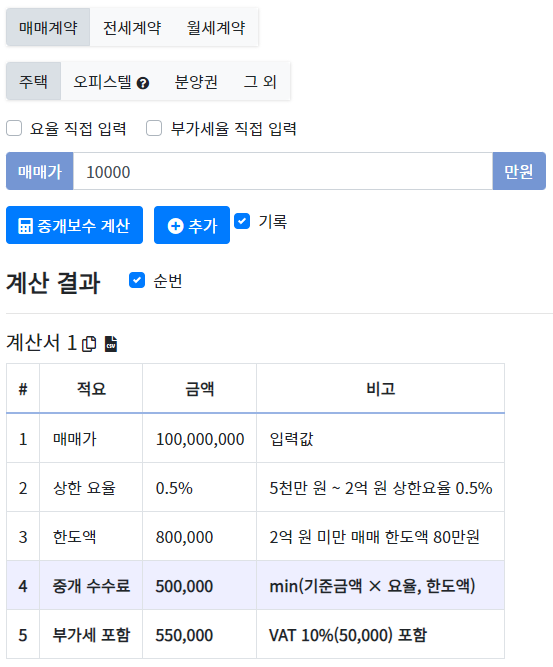 양도소득세 계산기