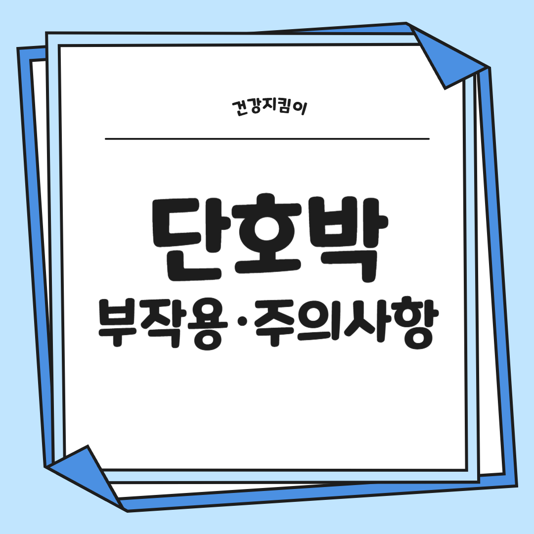 단호박 효능 부작용 영양성분 고르는법 칼로리