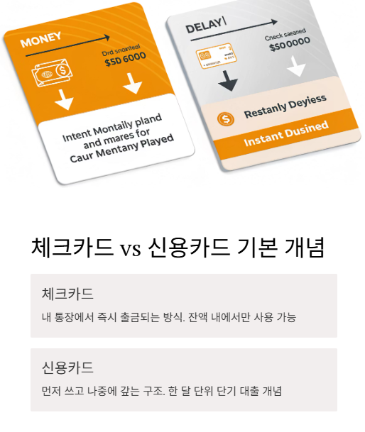 체크카드와 신용카드 기본 개념