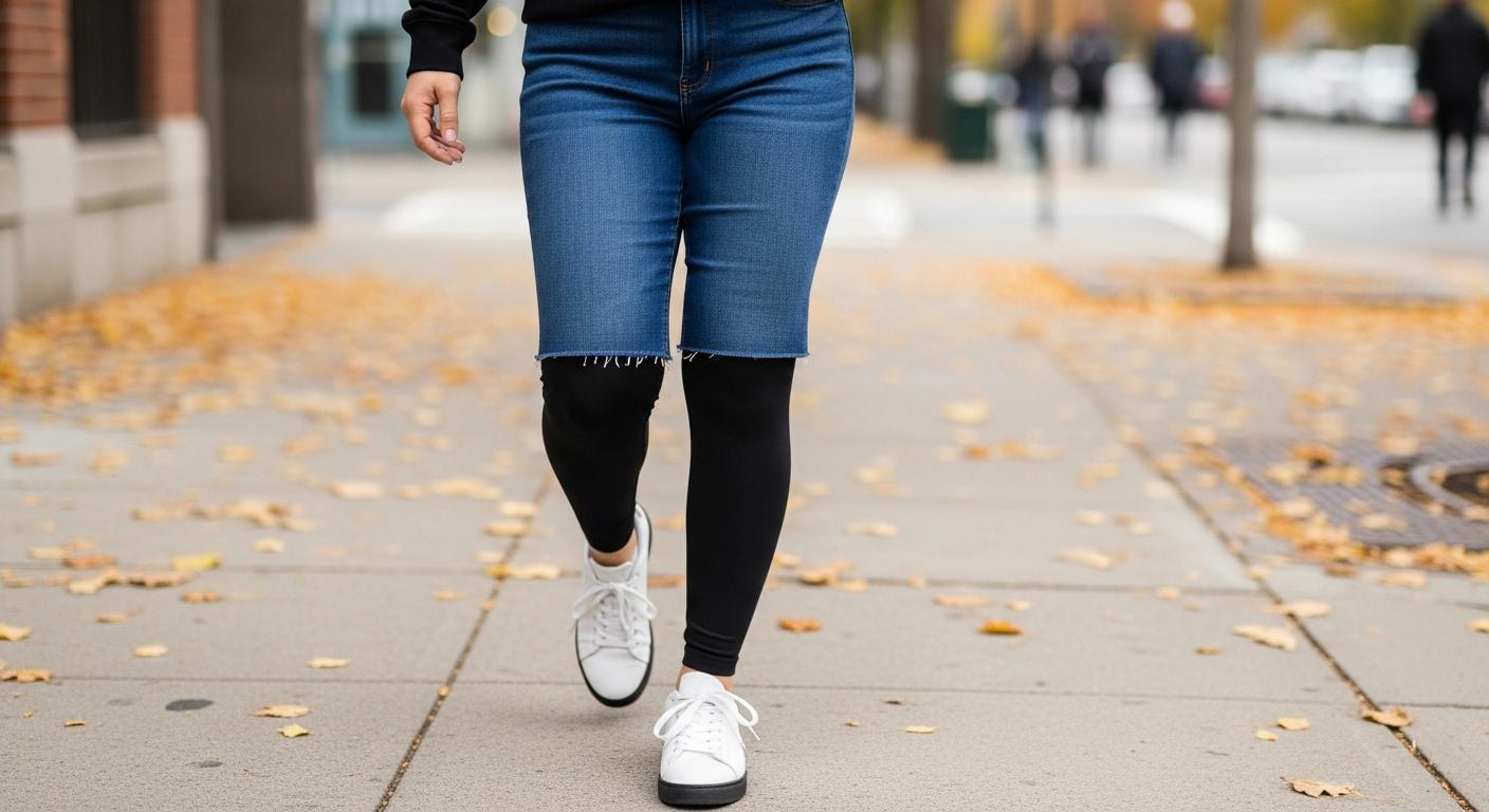 레깅스 위 반바지