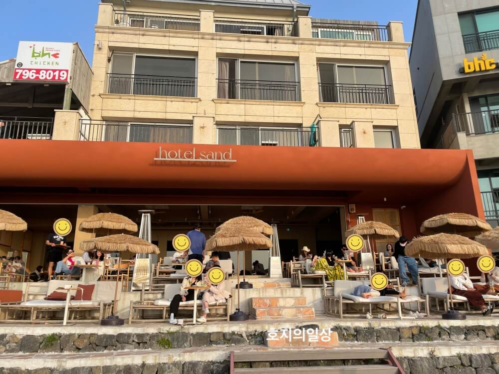 제주 협재 카페 호텔 샌드 - 외관 모습