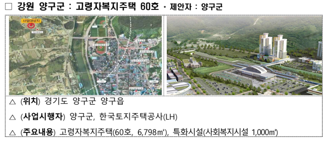 강원 양구군 고령자복지주택 60호