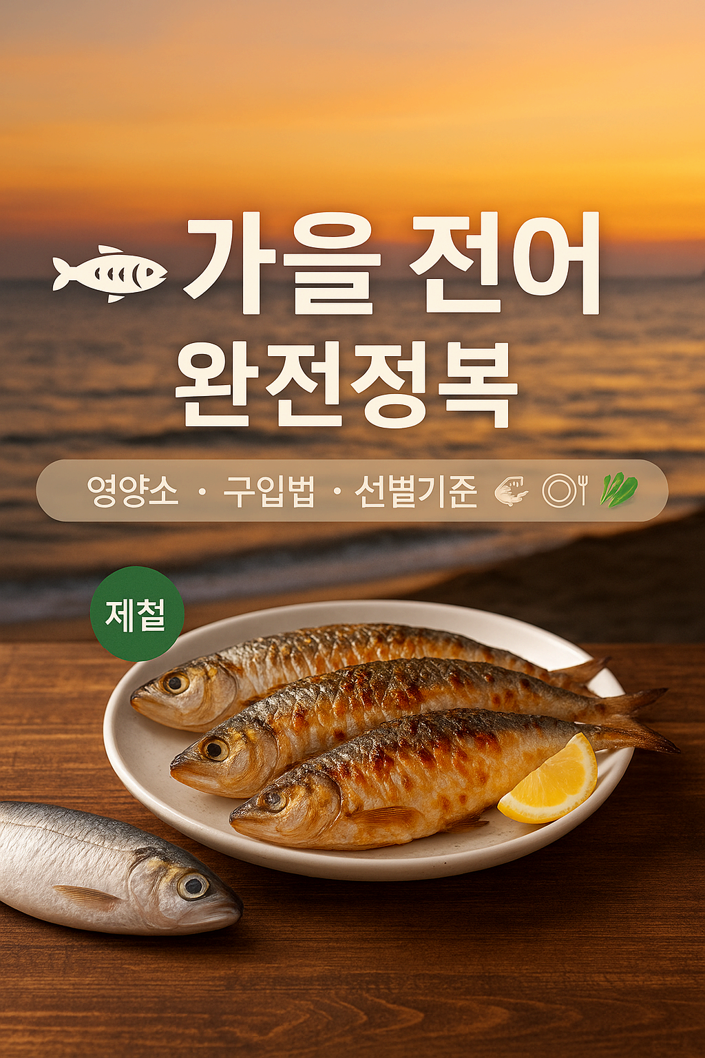 가을 전어 완전정복｜영양소·구입법·선별기준·맛있게 먹는 레시피까지