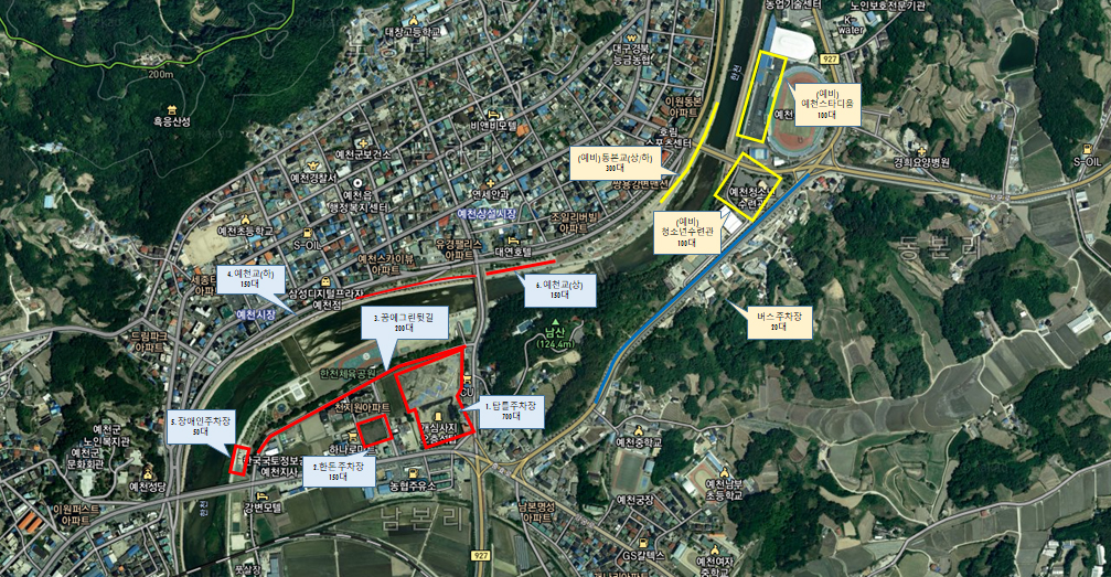 2024 예천 할축제 행사장 안내도 및 주차장