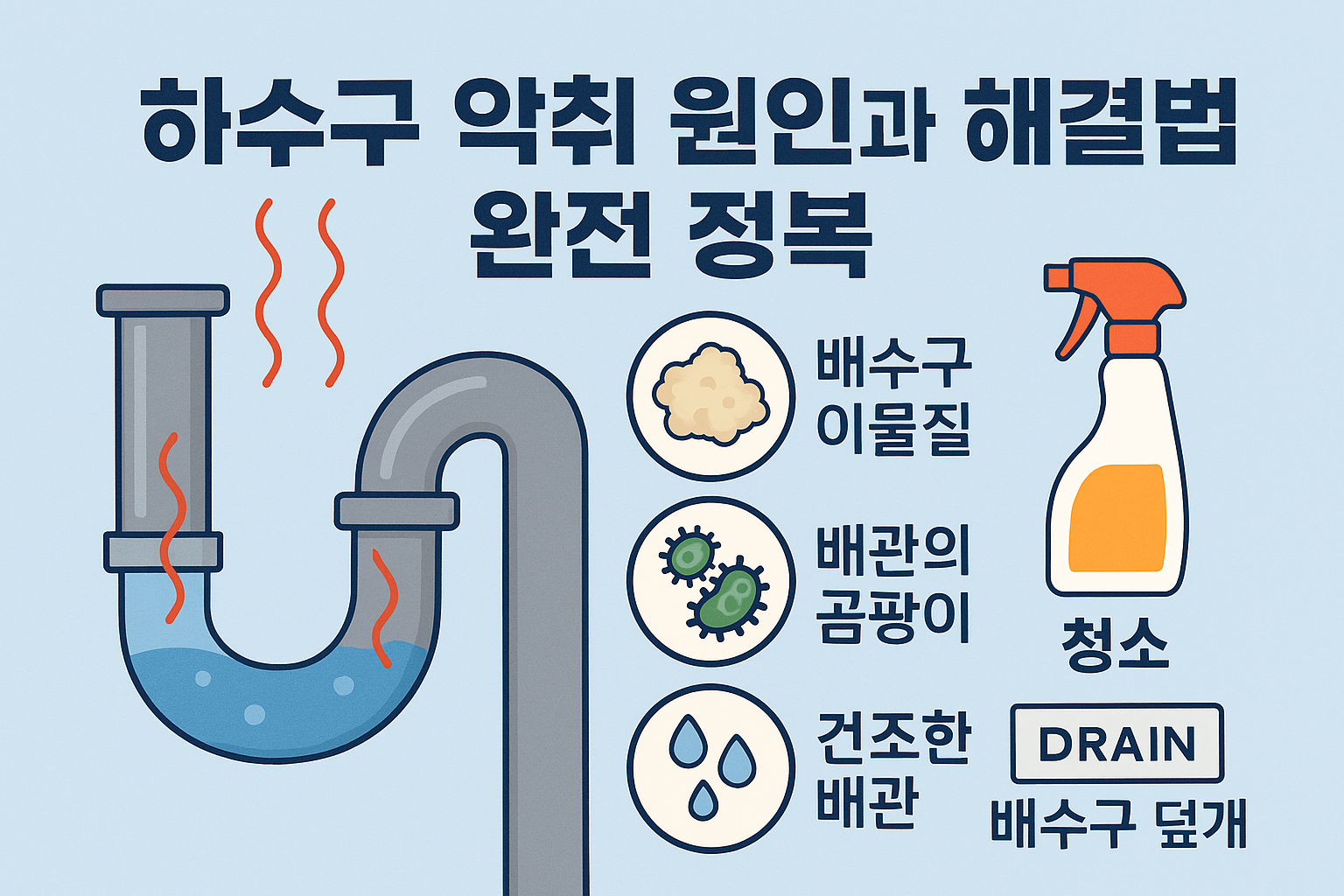 하수구 악취 원인과 해결법 완전 정복 사진