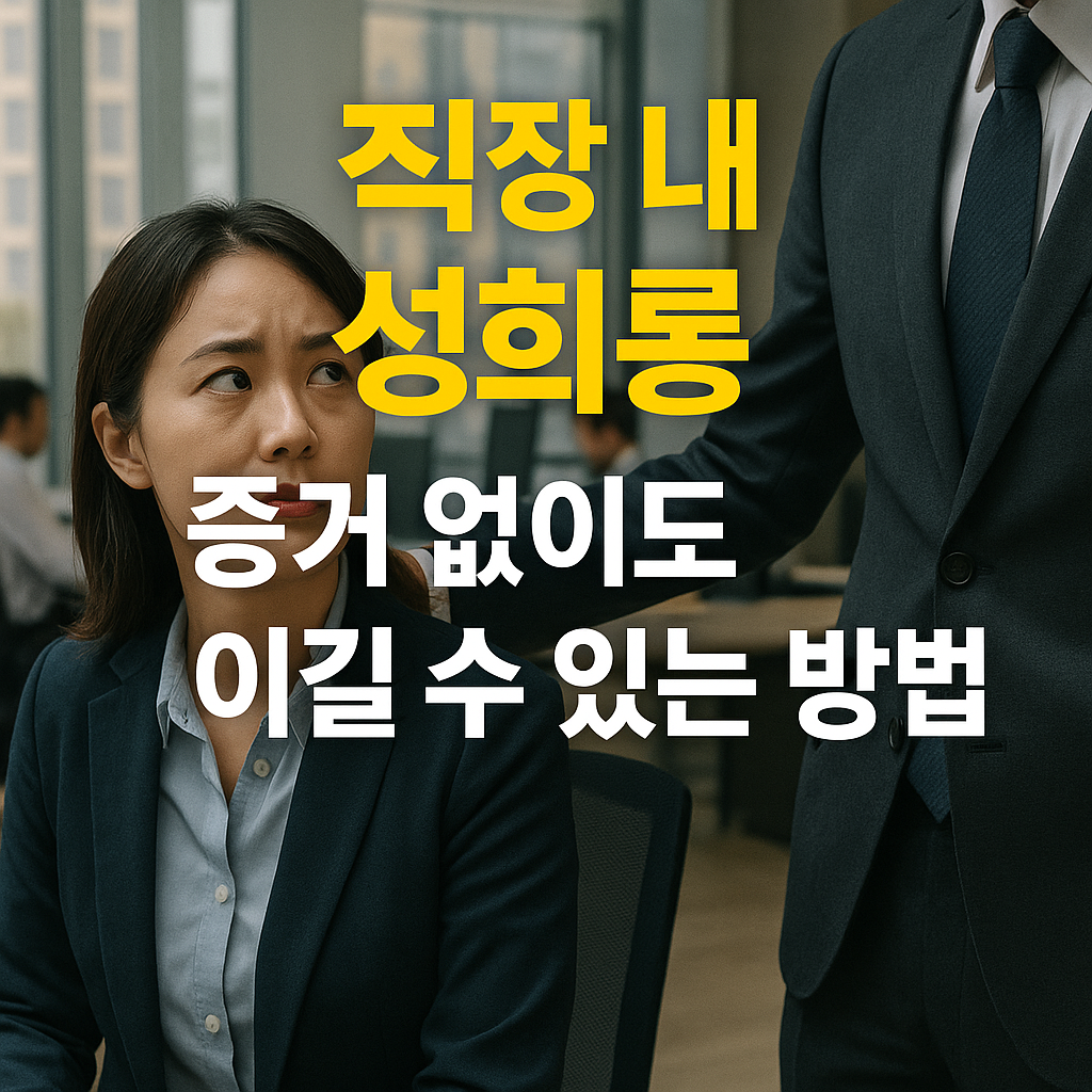증거 없이도 직장 내 성희롱에서 이기는 법