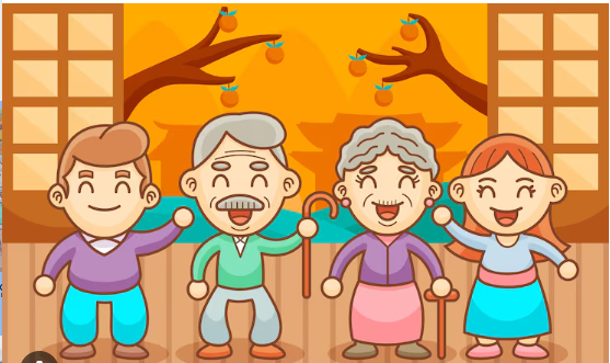 시니어 만화이미지