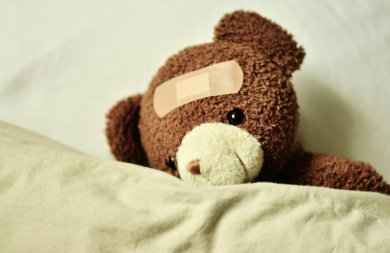 아픈 곰 인형