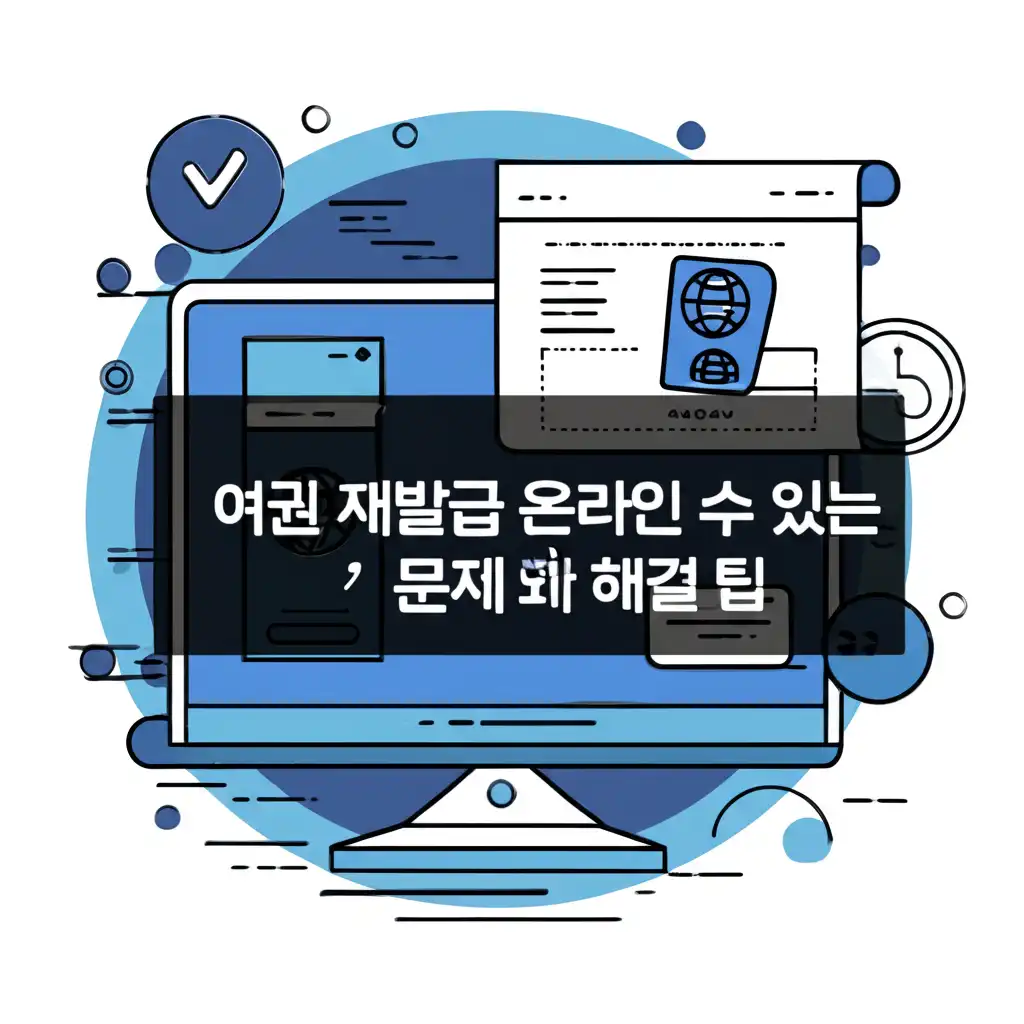 여권 재발급 온라인 신청 중 발생할 수 있는 오류 및 문제 해결 팁 이미지