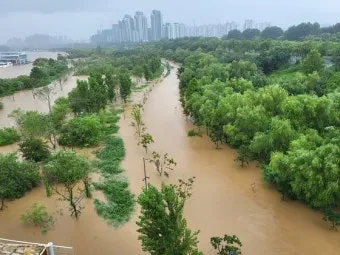 한강 수위 상승 둔치 통제 자전거 우회 동선 안내_29