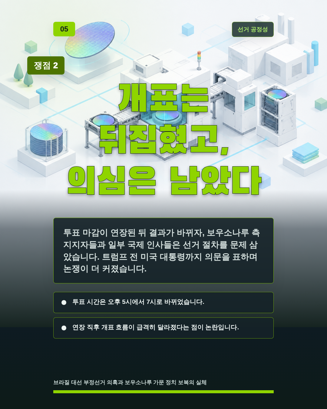 개표는 뒤집혔고, 의심은 남았다