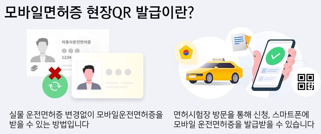 모바일운전면허증 현장발급 QR운전면허증신청