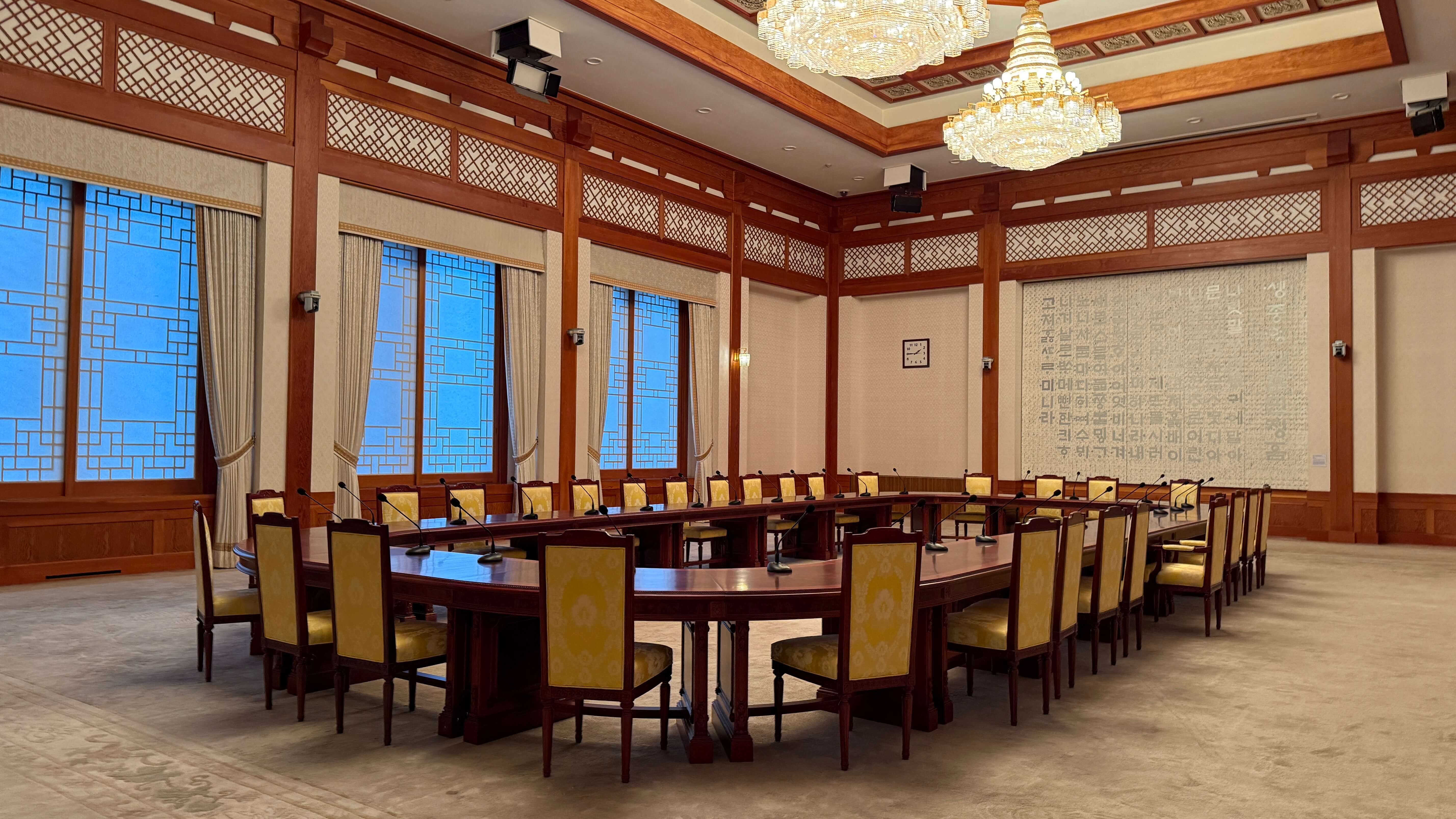 청와대 본관 내부