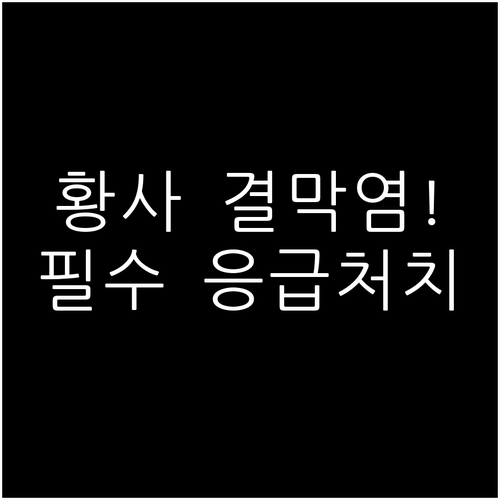 황사 결막염 예방하는 생활 습관과 응..