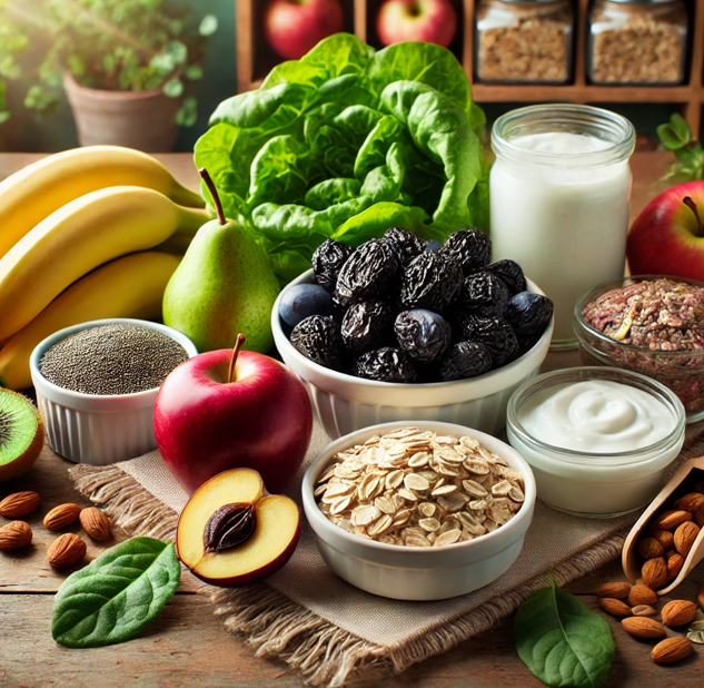 노인 변비에 좋은 음식과 관련된 사진