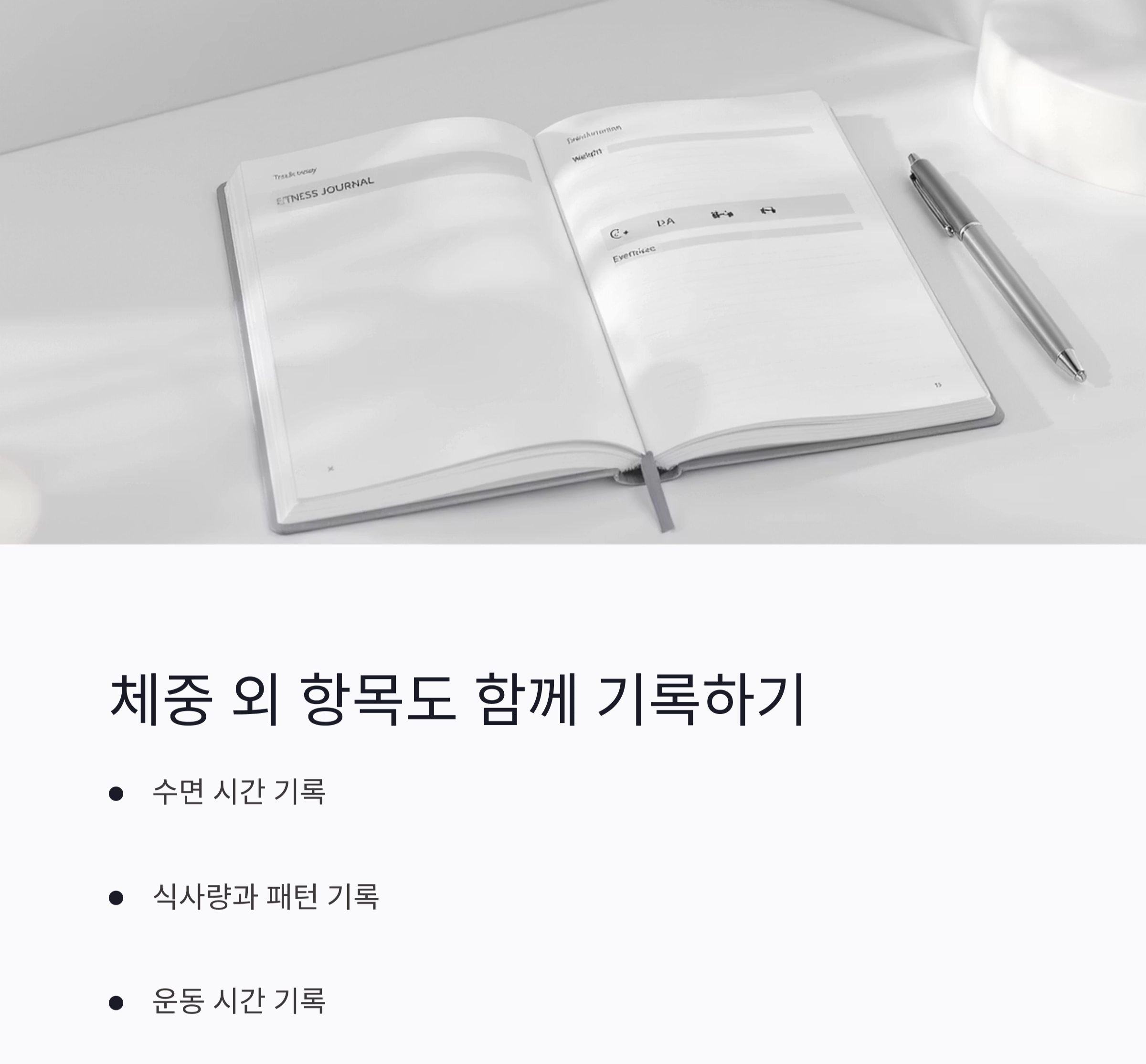 매일 체중 기록하는 습관, 다이어트 성공을 부른다