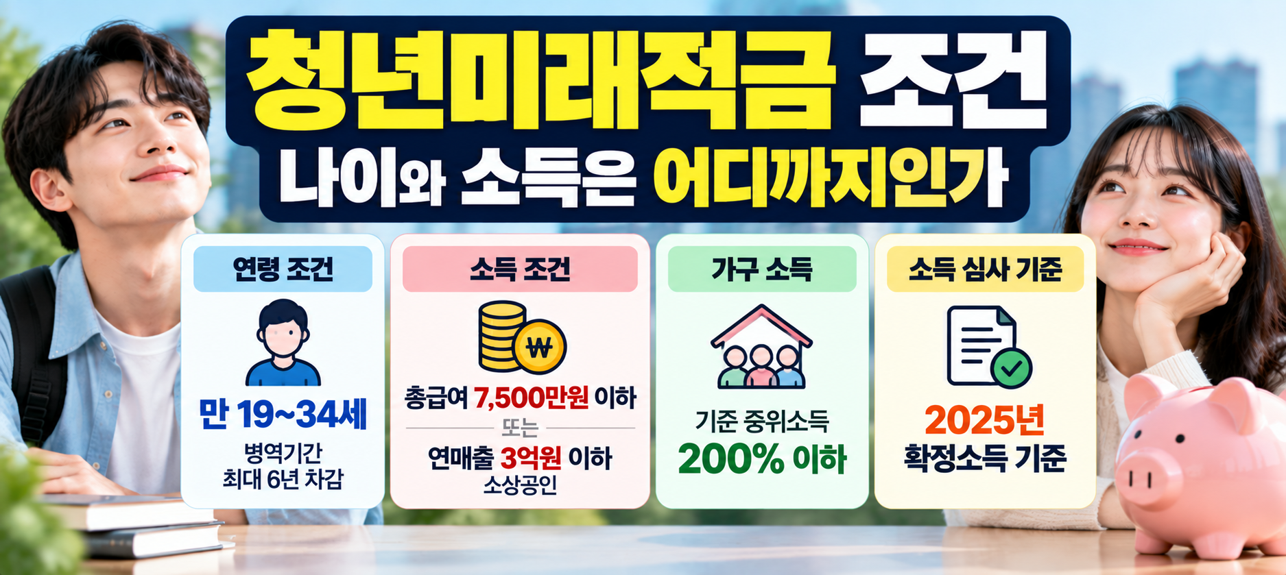 청년미래적금 나이 소득 조건