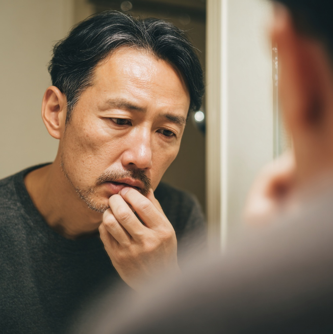 혀쪽이 이상생겨서 고민중인 아저씨
