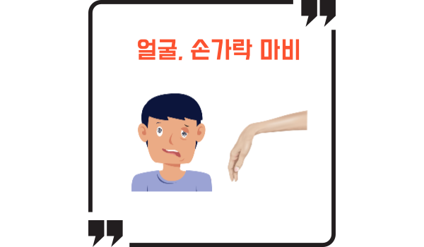 술 마신 다음날 얼굴, 손가락 마비된 모습