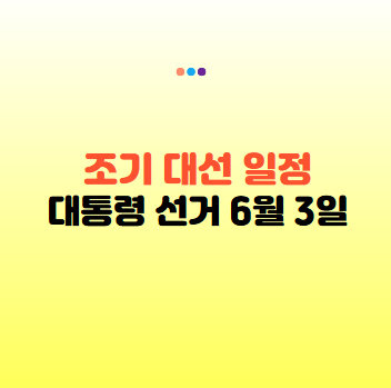2025년 조기 대선 일정 확정: 윤석열 대통령 파면과 탄핵인용 후 대선 준비