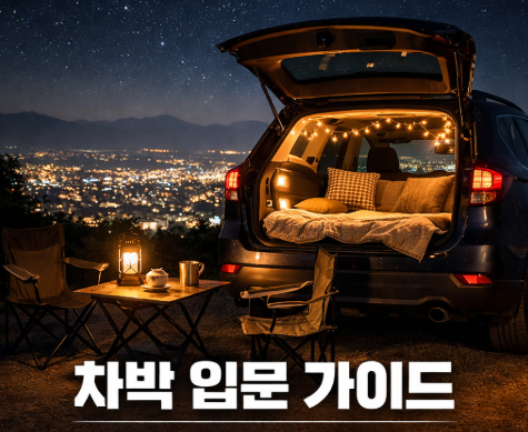 차박 입문 가이드에 대한 이미지