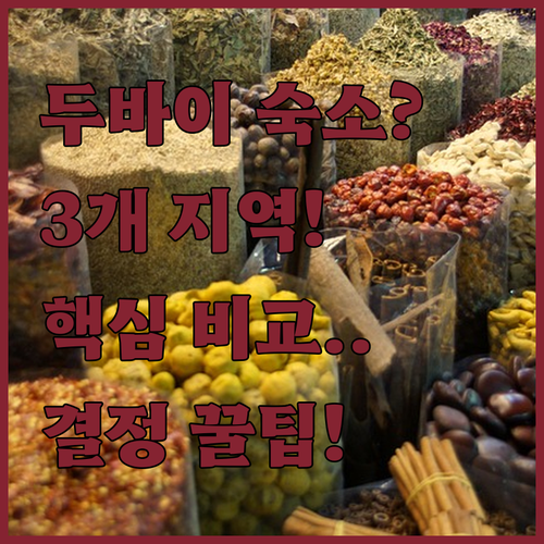 두바이 여행 숙소 선택 가이드 메이단..