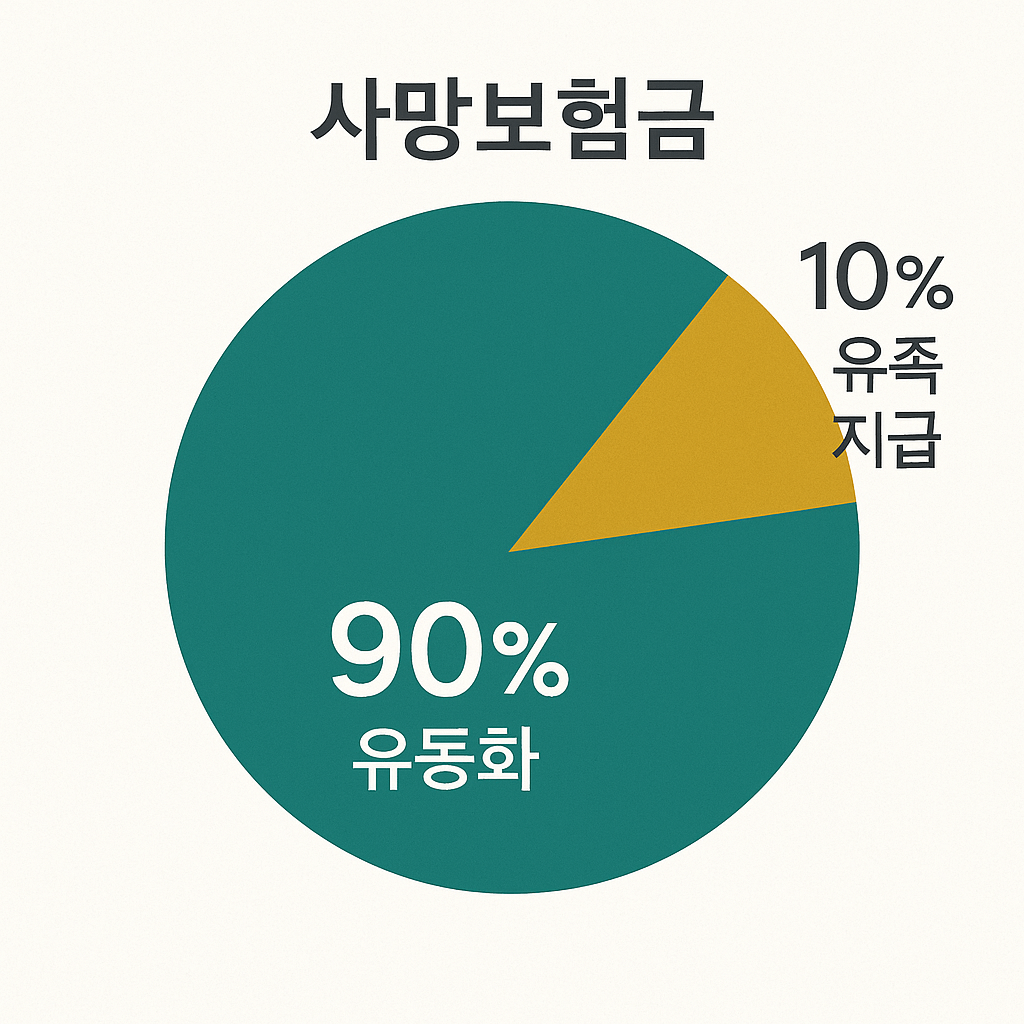 사망보험금 유동화 비율