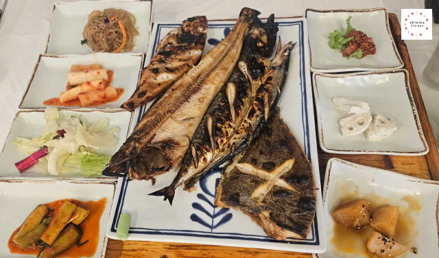 고선생 화덕생선구이 3인상 차림