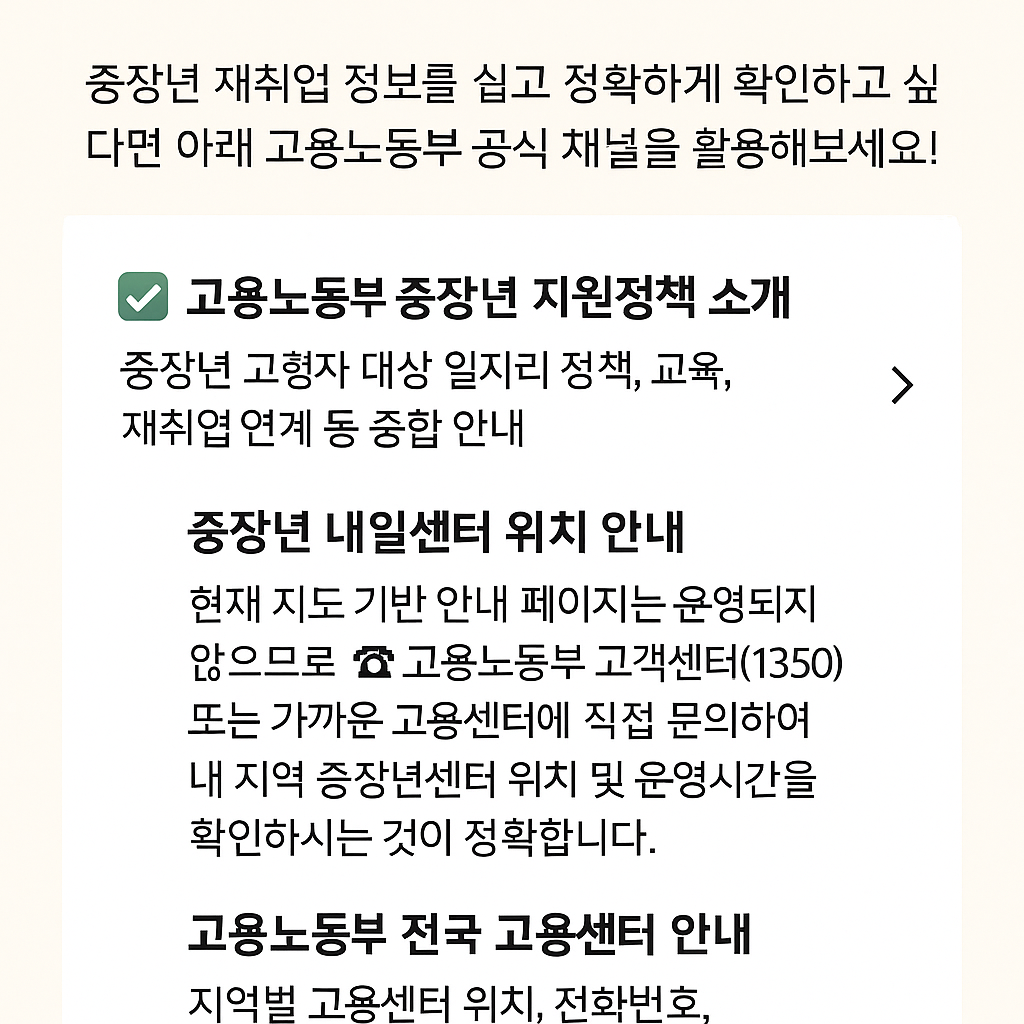 중장년 경력지원제