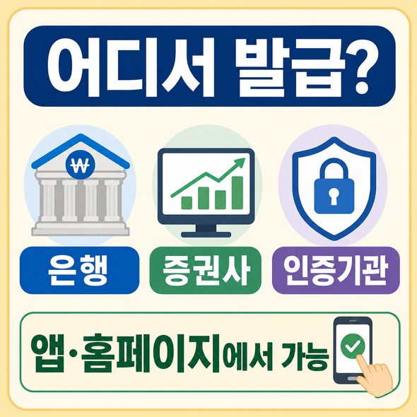 공인인증서 발급