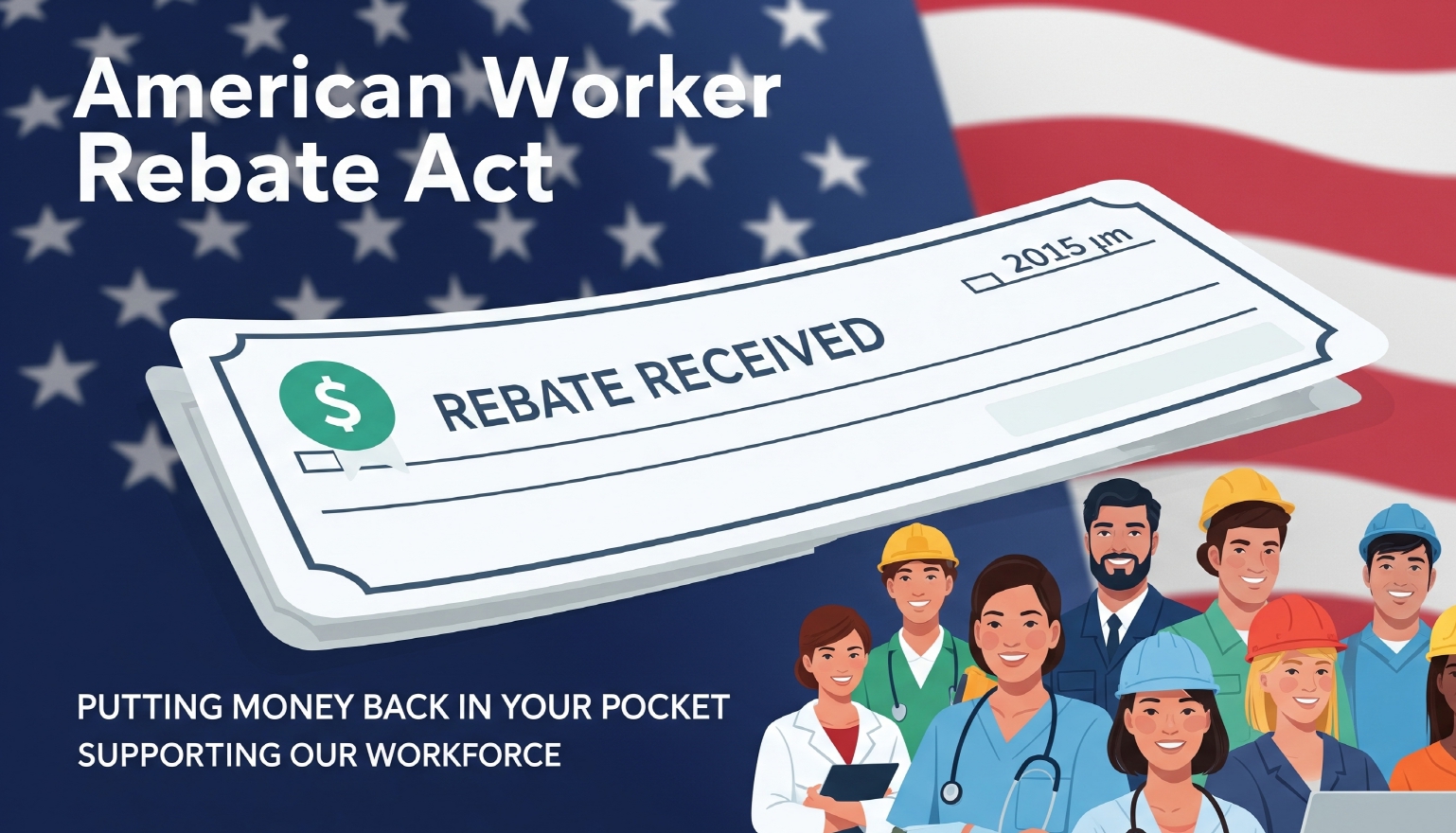 '미국 근로자 환급법(American Worker Rebate Act)' 이미지