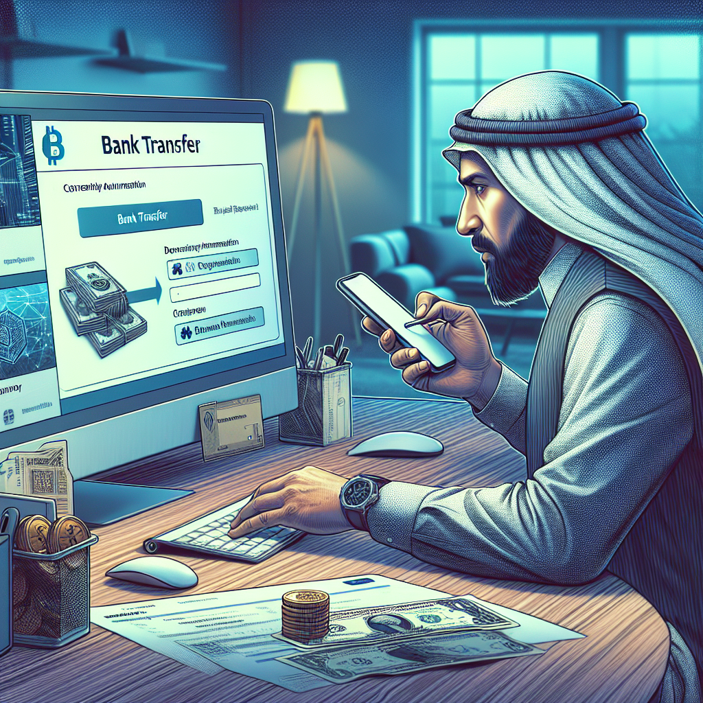 거래 대금을 입금하는 모습