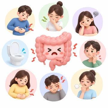 장건강 저하로 나타날 수 있는 신체 변화2