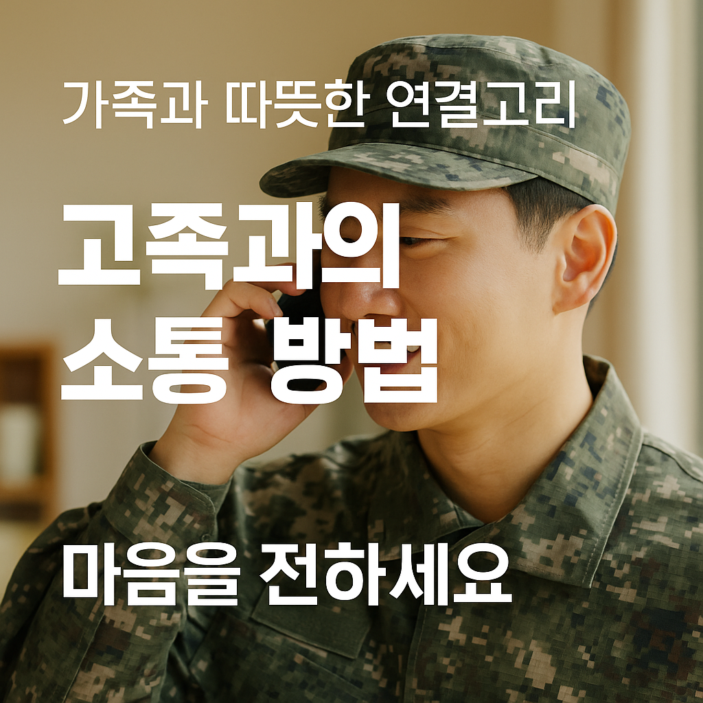 [5편] 군 복무 중 가족과의 소통 방법