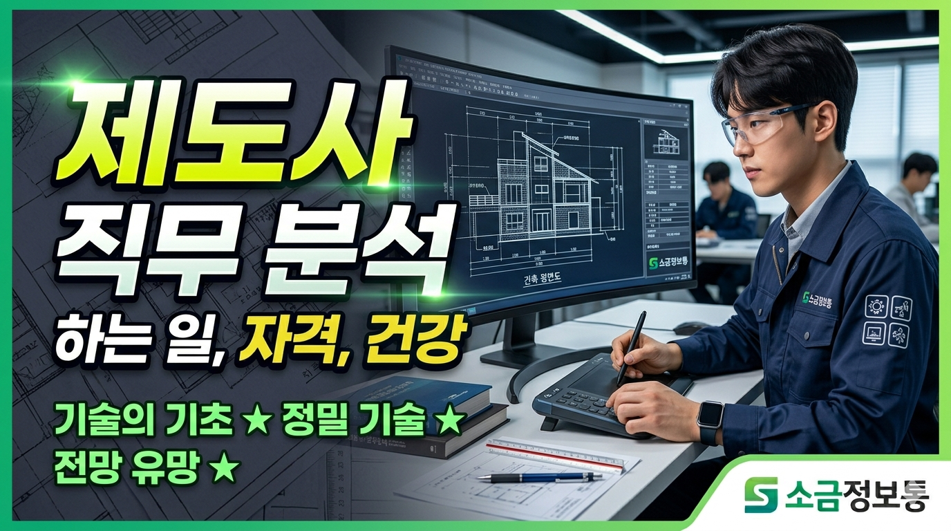 제도사 CAD 도면 작업 이미지