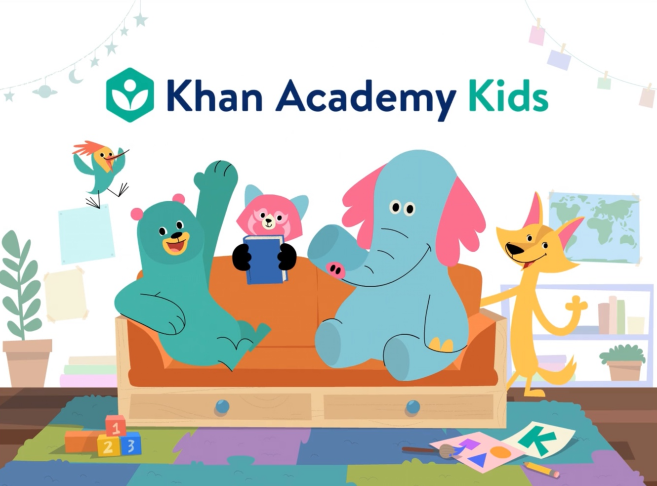 칸아카데미 첫페이지에 나오는 사진 스크린샷