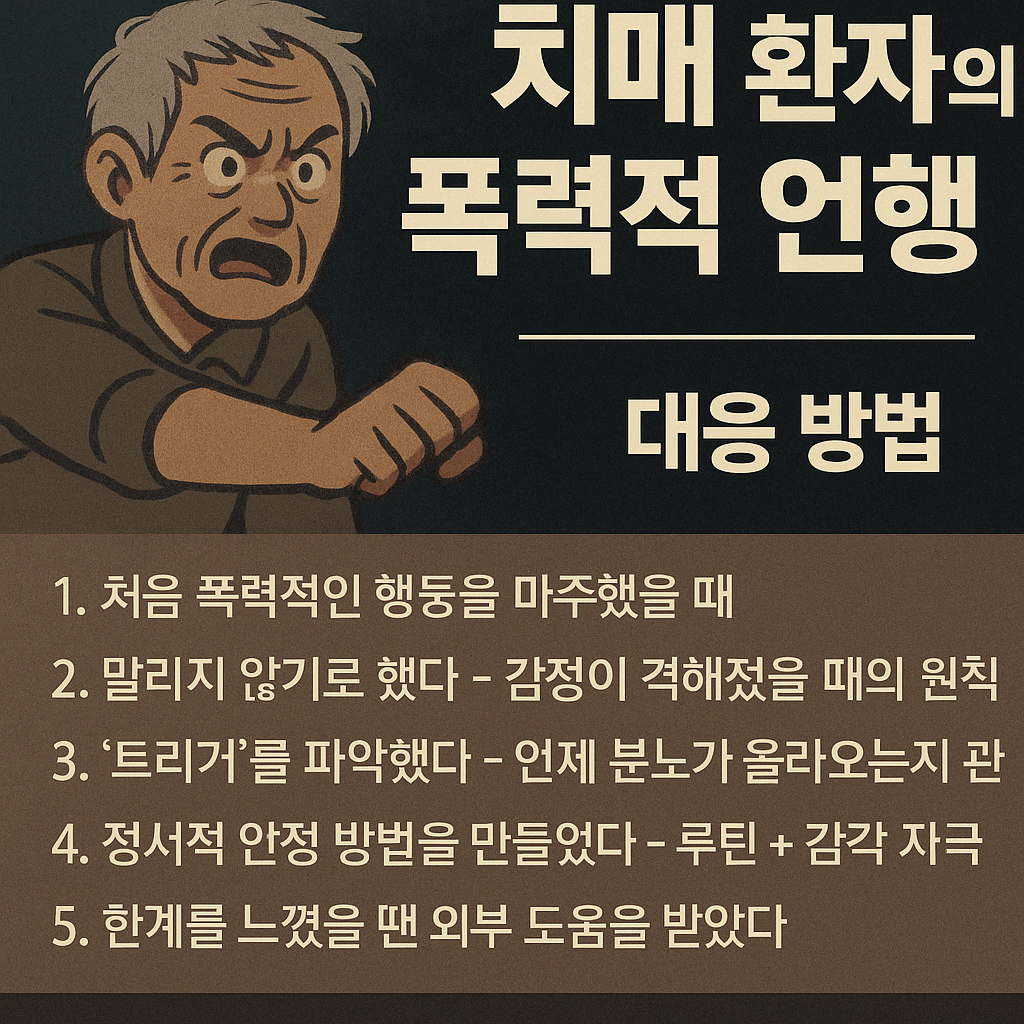 치매 부모님의 폭력적 행동, 우리가 대처한 방법들