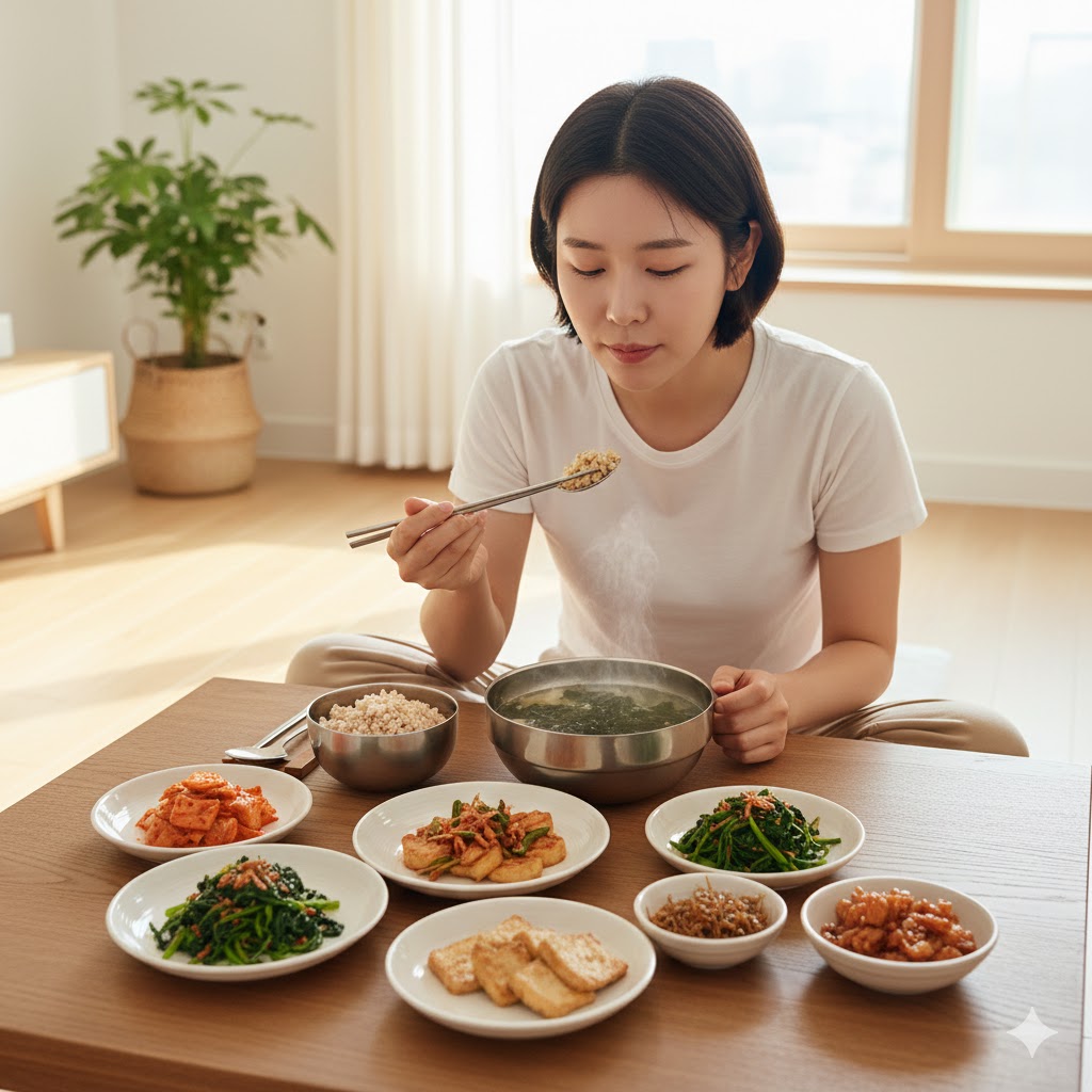 규칙적인 식습관을 위한 균형 잡힌 한식 식사