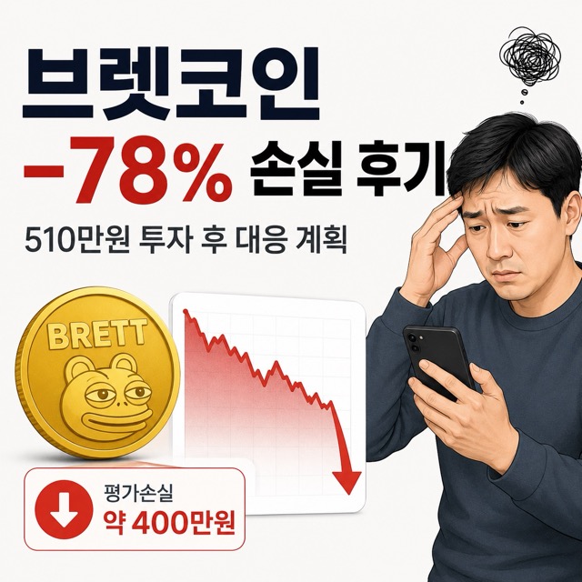브렛코인 -78% 손실 후기 썸네일