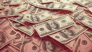 쌓여 있는 돈