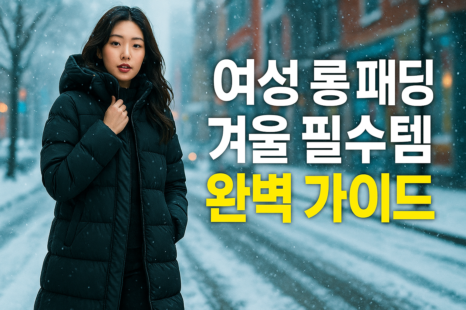 여성 롱 패딩 겨울 필수템 완벽 가이드