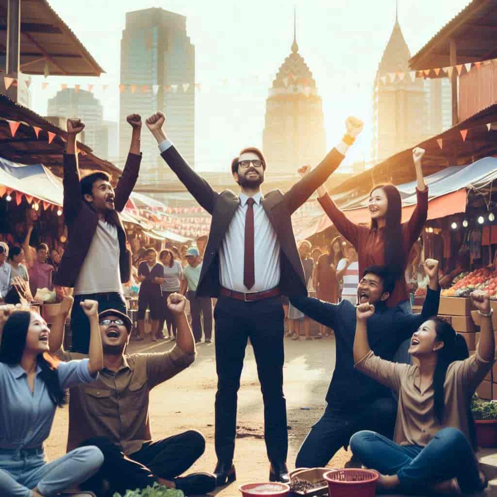 경기지역화폐를 시장에서 사용하는 사람들